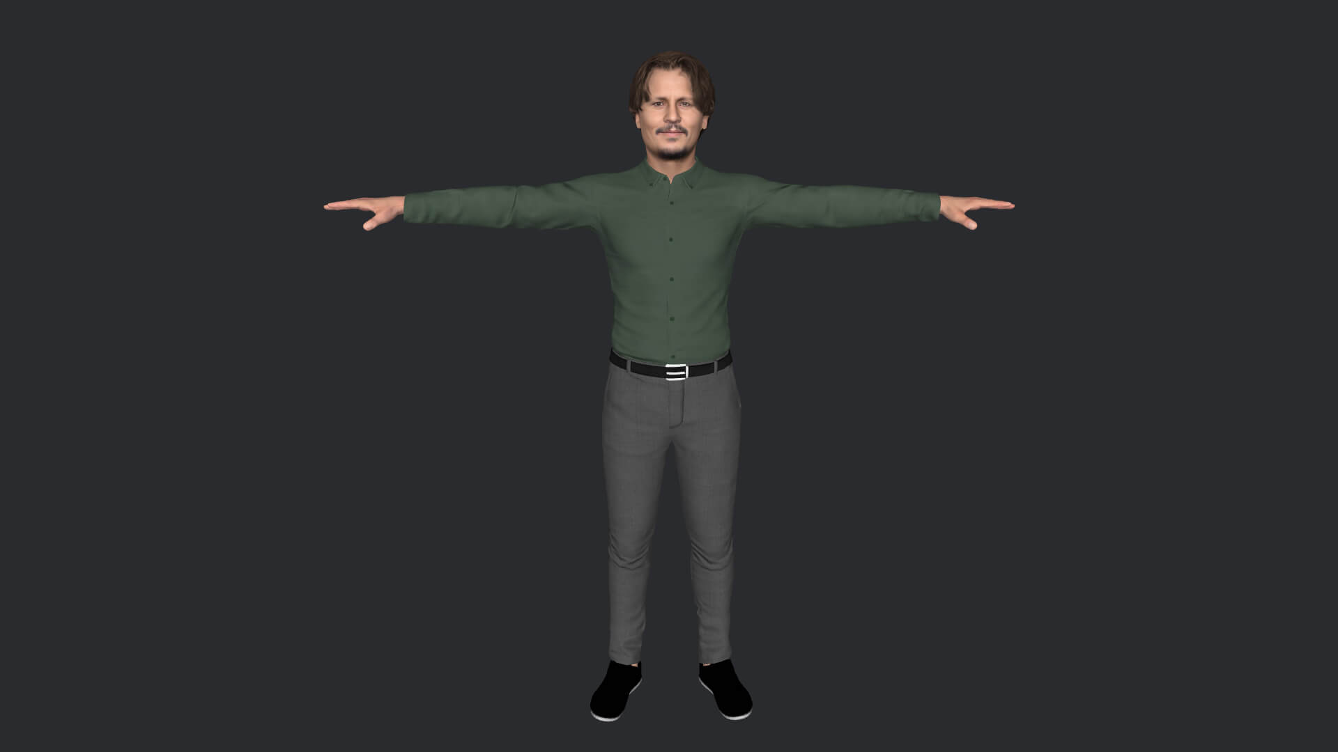 Johnny Depp Realistic Full Body Fully Rigged Character - 3D Model by ...