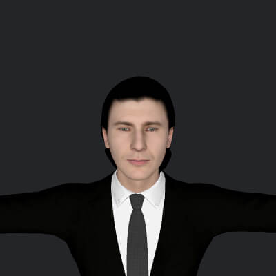 Jr Hildebrand Realistic Full Body Fully Rigged Character - 3D Model by ...