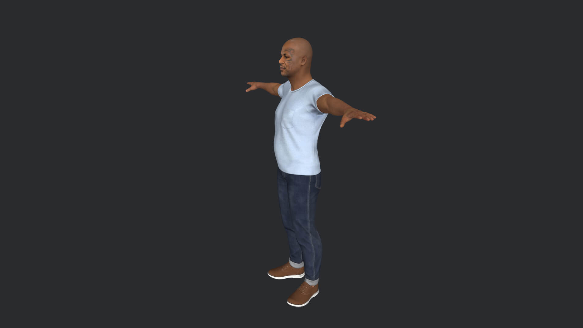 Mike Tyson Hyper Realistic Full Body Fully Rigged Character - 3D Model ...