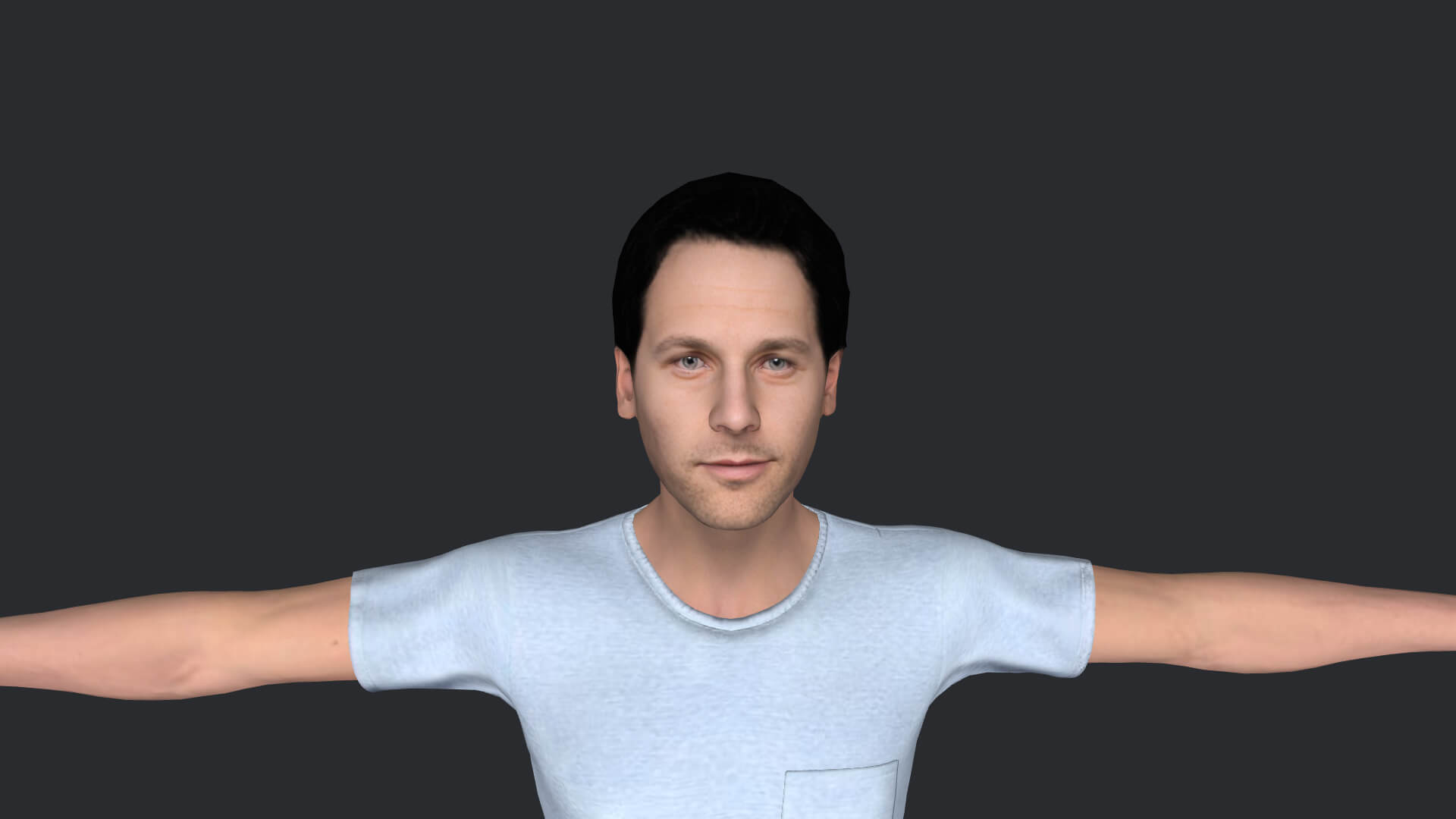 Paul Rudd Realistic Full Body Fully Rigged Character - 3D Model by meta ...