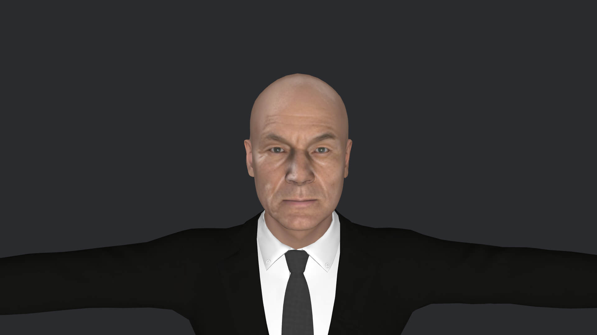 Professor X Charles Xavier Realistic Fully Rigged Character - 3D Model ...