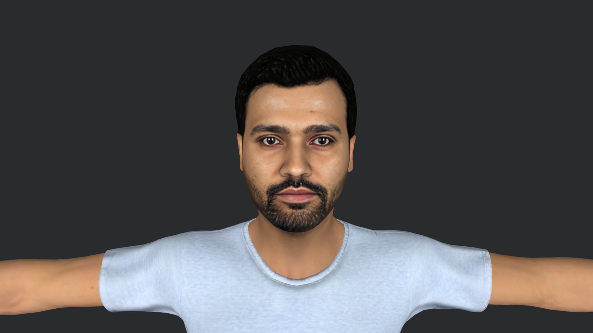 Rohit Sharma Realistic Full Body Fully Rigged Character - 3D Model by ...