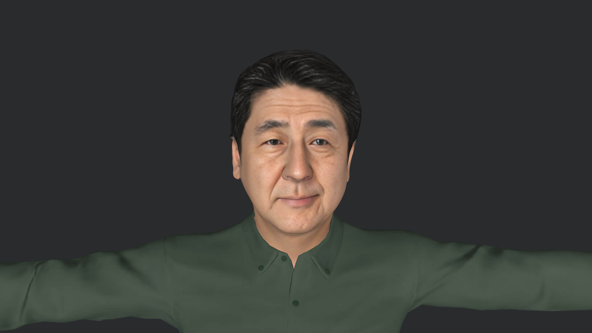 Shinzo Abe Realistic Full Body Fully Rigged Character - 3D Model by