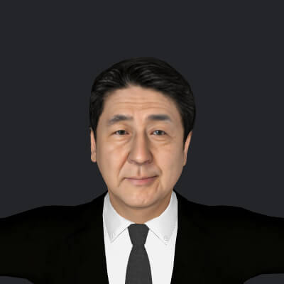 Shinzo Abe Realistic Full Body Fully Rigged Character - 3D Model by