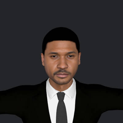 Usher Realistic Full Body Fully Rigged Character - 3D Model by meta avatars