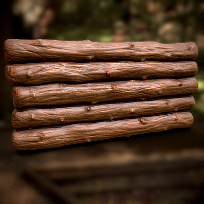 Stylized Wood Wall