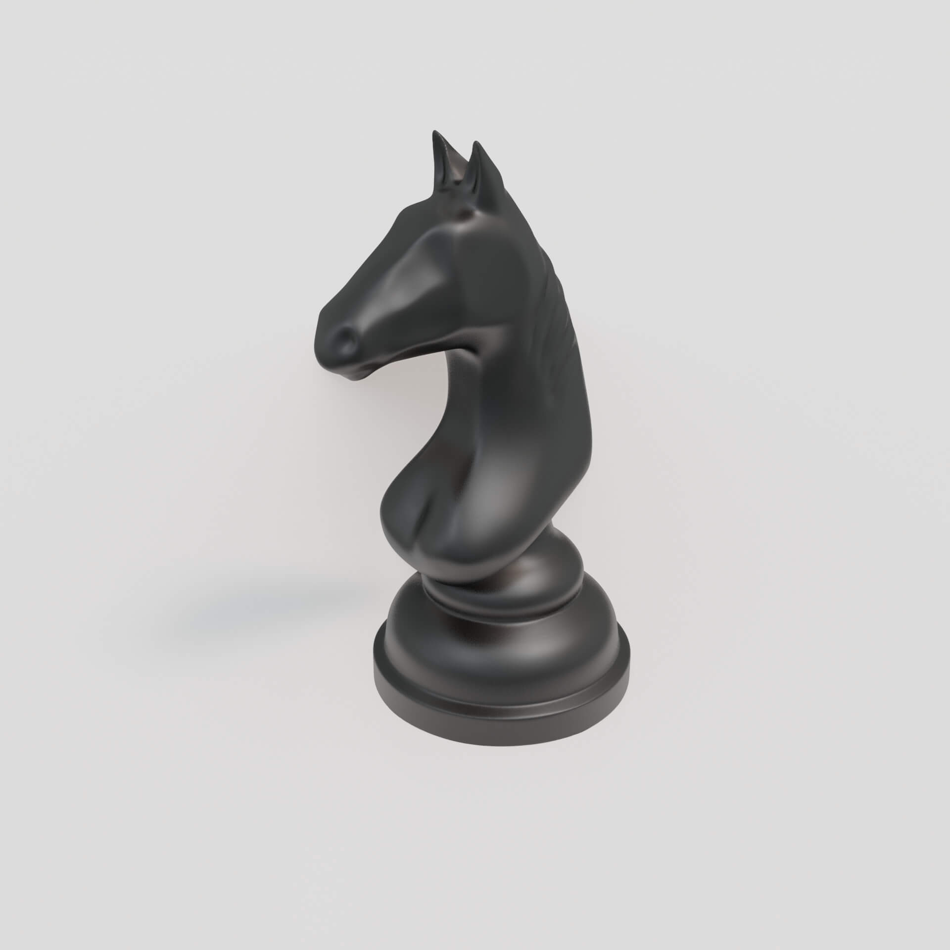 Chess Piece Horse 3D Print Model by mg53