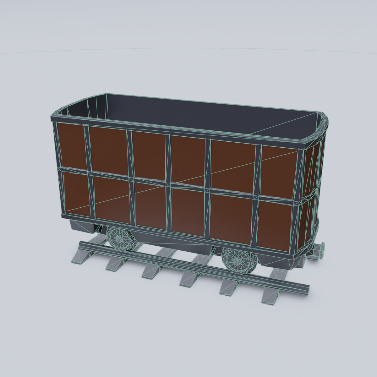 Freight Wagon 4 3D Model by mg53