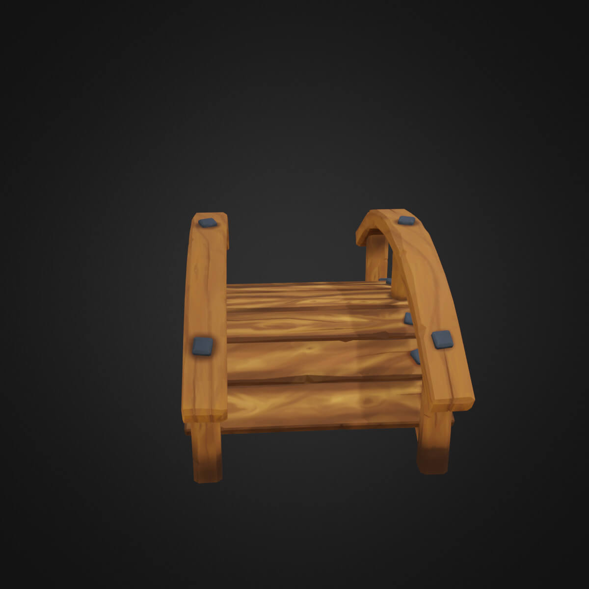 Wooden Bridge 3D Model by mg53
