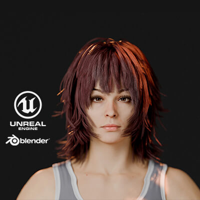 Layla- Advanced Rigged Female-Game Ready 3D model - UE5