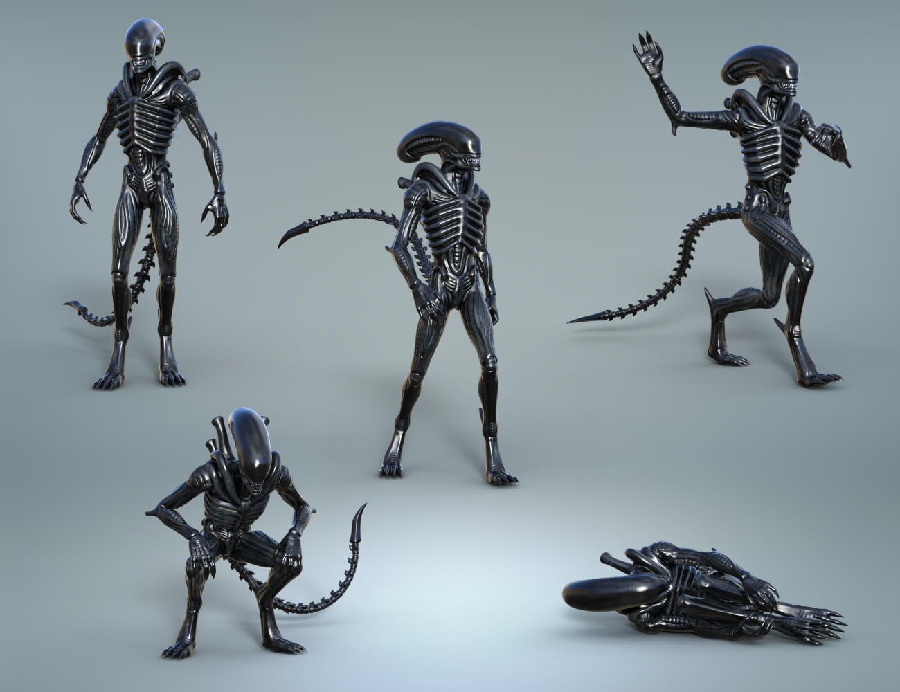 Midnight Alien Demon Poses - Daz Content by midnight_stories