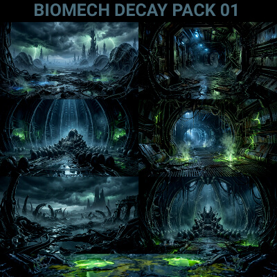 Midnight Biomech Decay Backgrounds