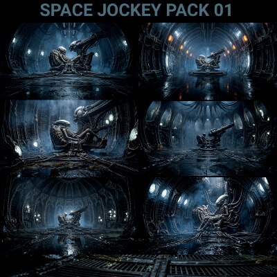 Midnight Space Jockey Backgrounds