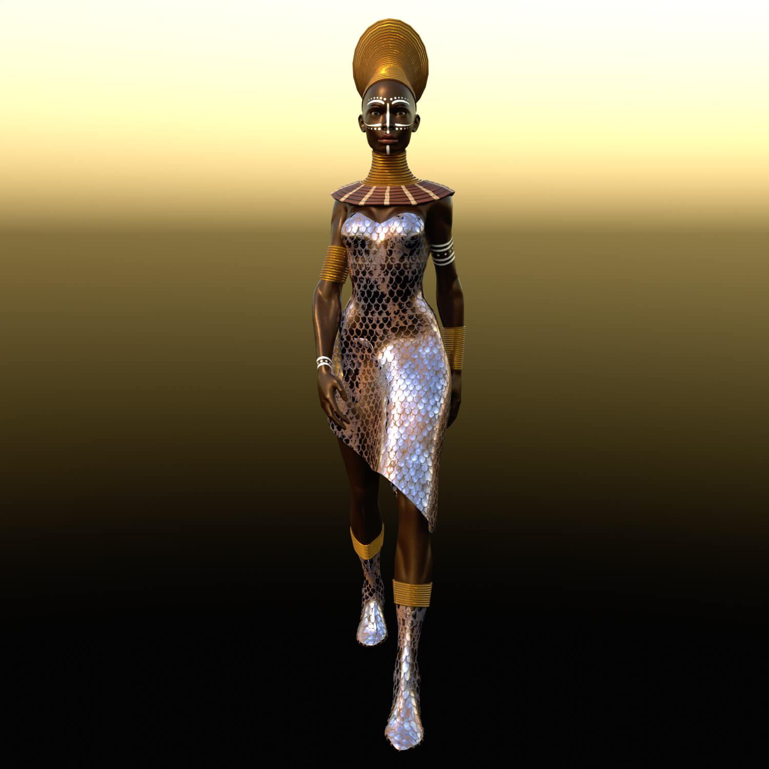 A Woman Named Black Mamba - 3D Model by Mikolf