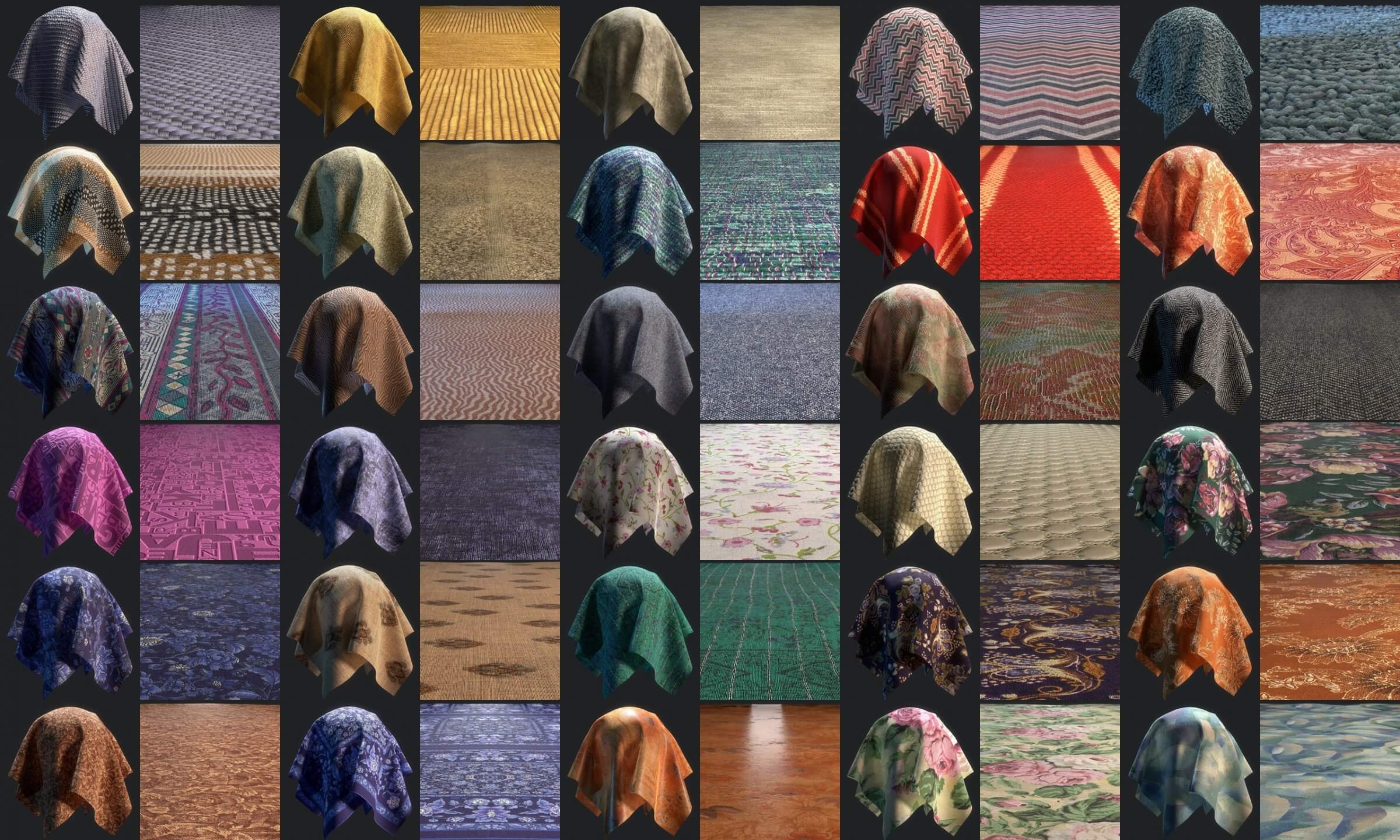 30 PBR Seamless Fabric Textures Pack 3D Texture By Mikserart 30 PBR Seamless Fabric Textures Pack 3D Texture By Mikserart