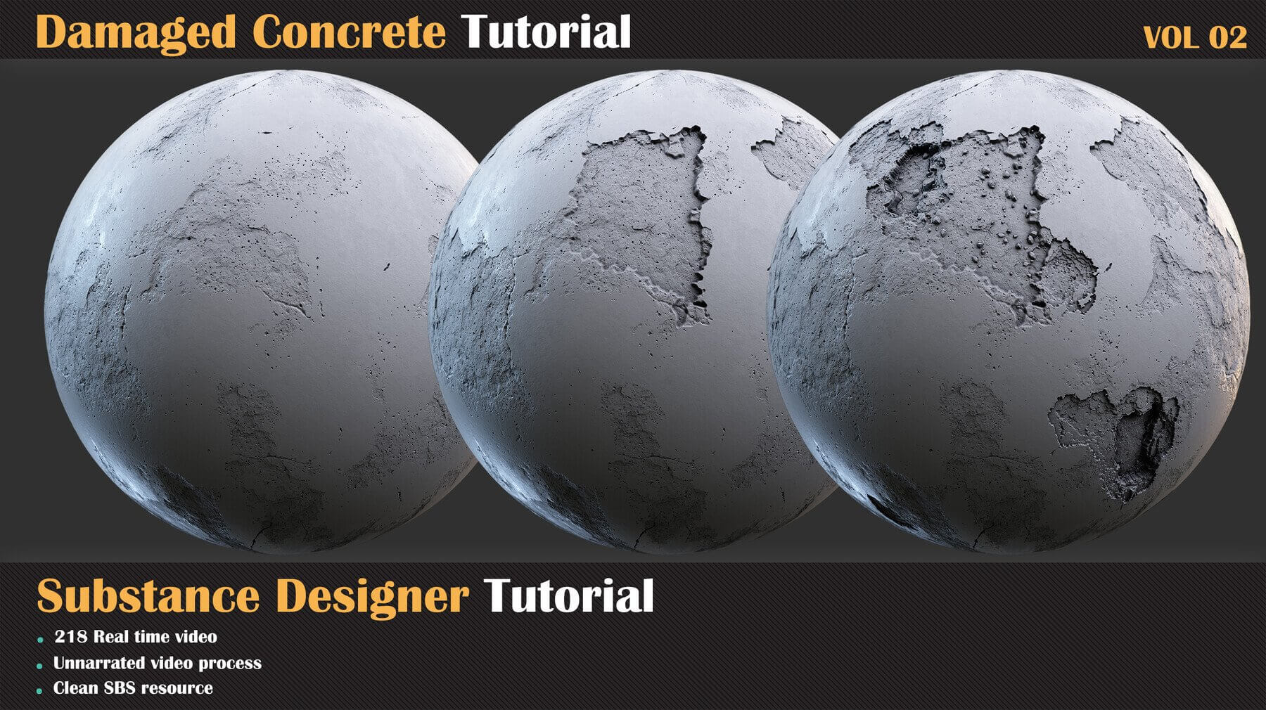 Damaged Concrete Tutorial Vol-02 by Miladkambari