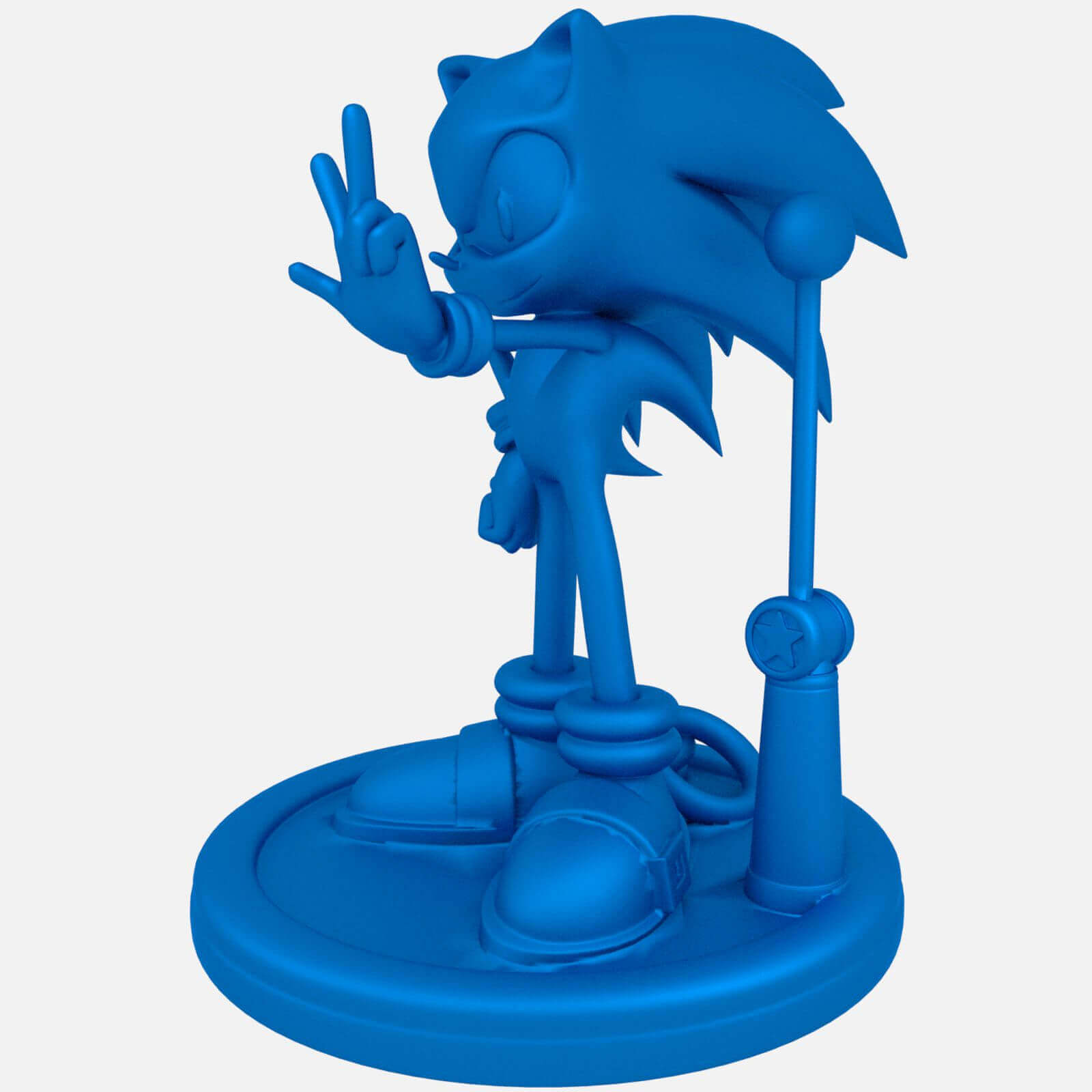 Sonic The Hedgehog Print Ready 3D Model