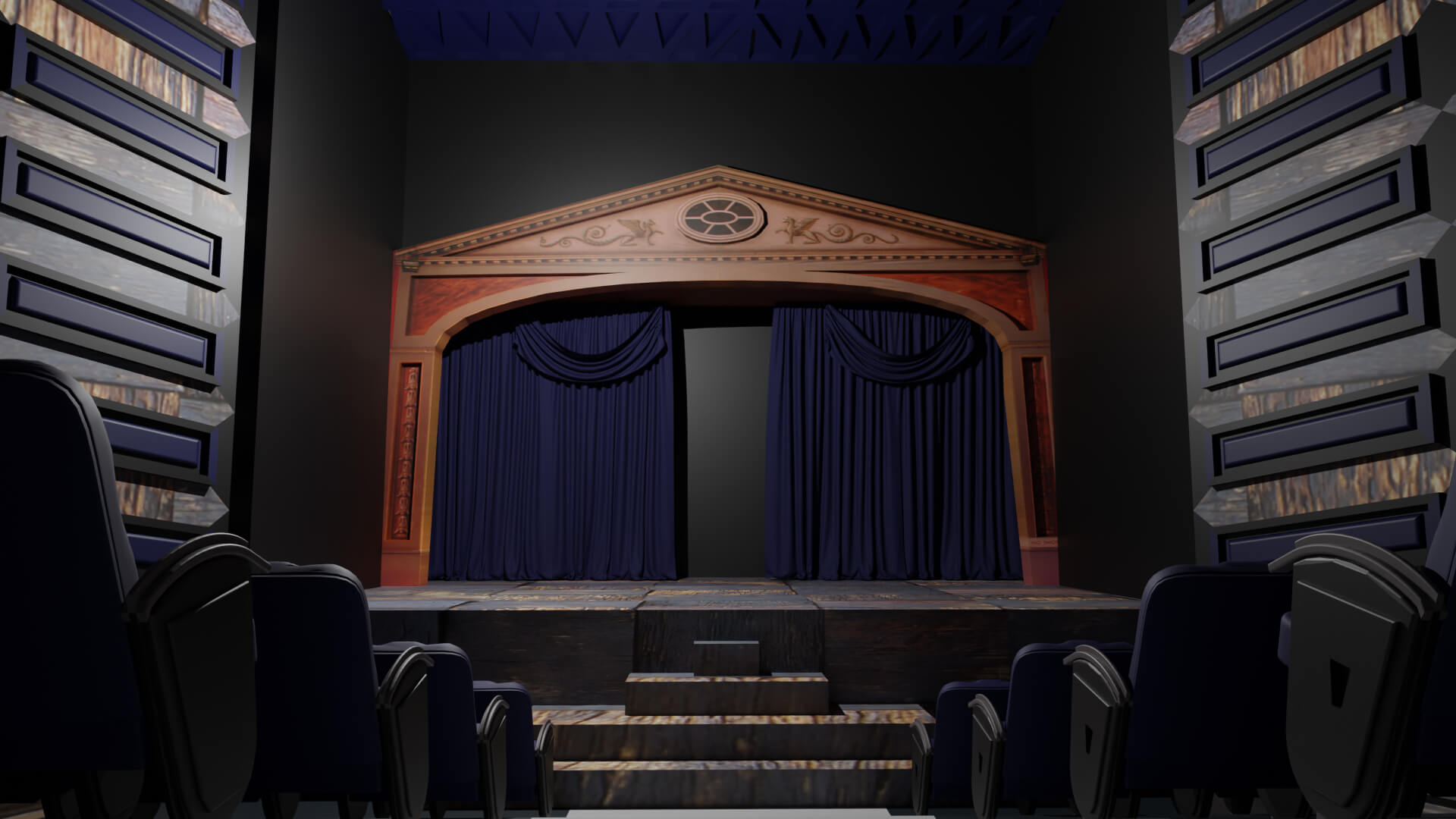 Theater Interior - 3D Model by militarymodels99