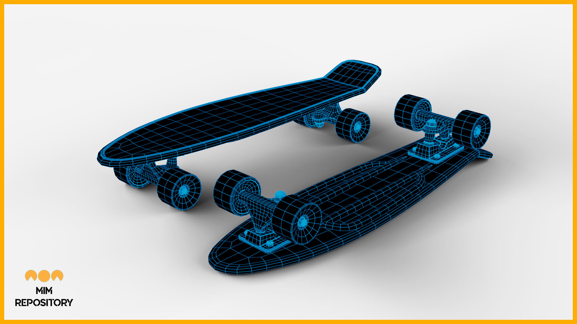 5 Skateboard 3D Model Collection (Maya FBX OBJ) by mimRepository