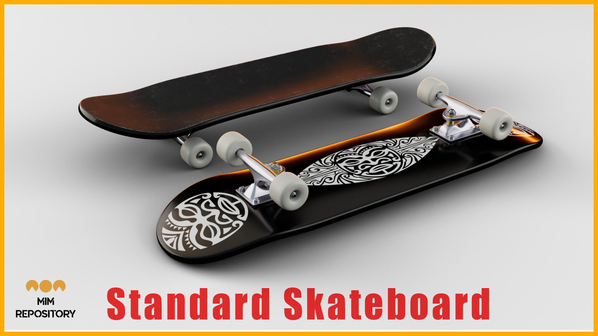 5 Skateboard 3D Model Collection (Maya FBX OBJ) by mimRepository