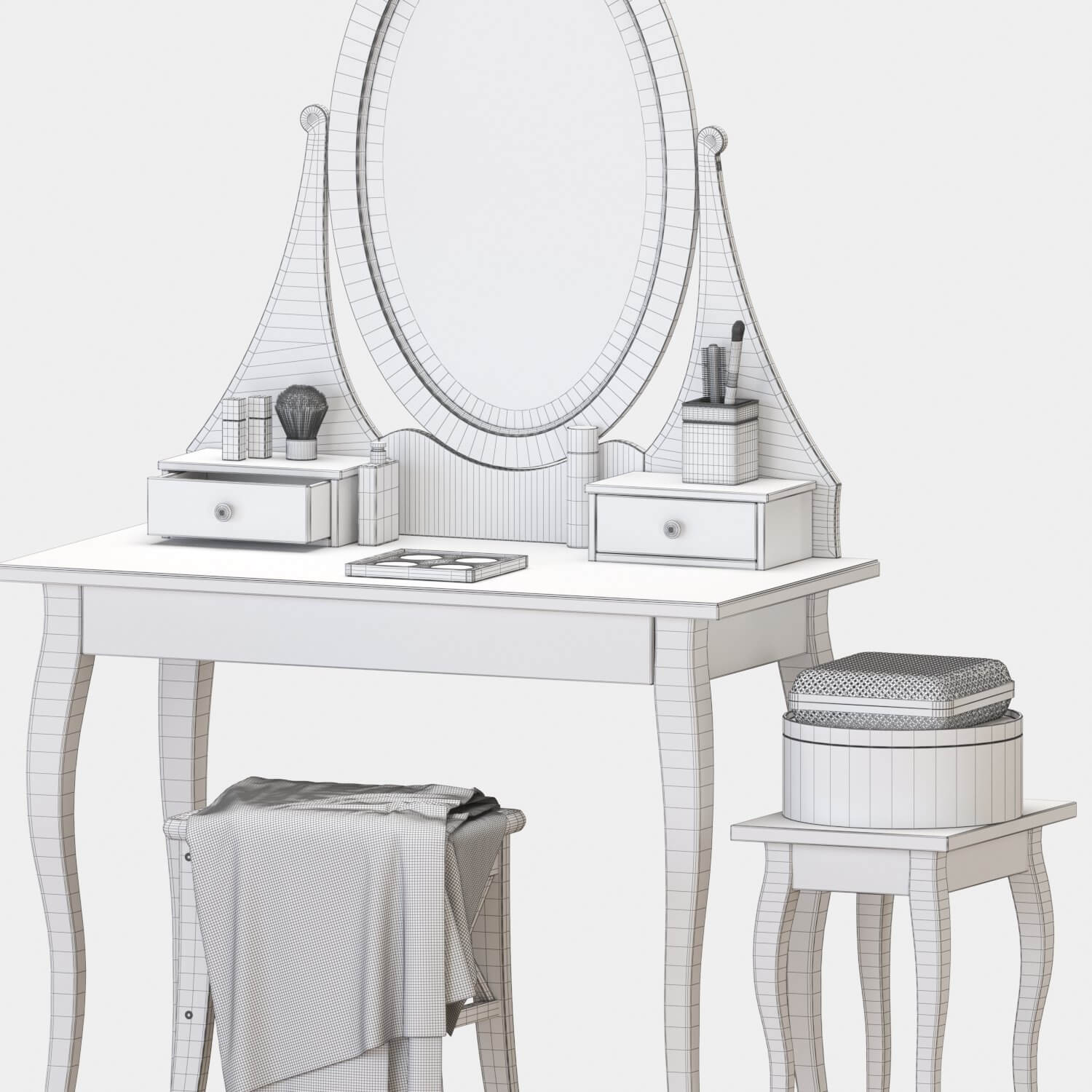 Hemens Dressing Table - 3D Model by min khant
