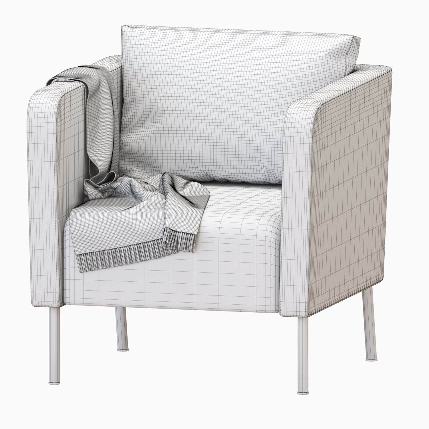 IKEA Ekero Armchair 3D Model by min khant