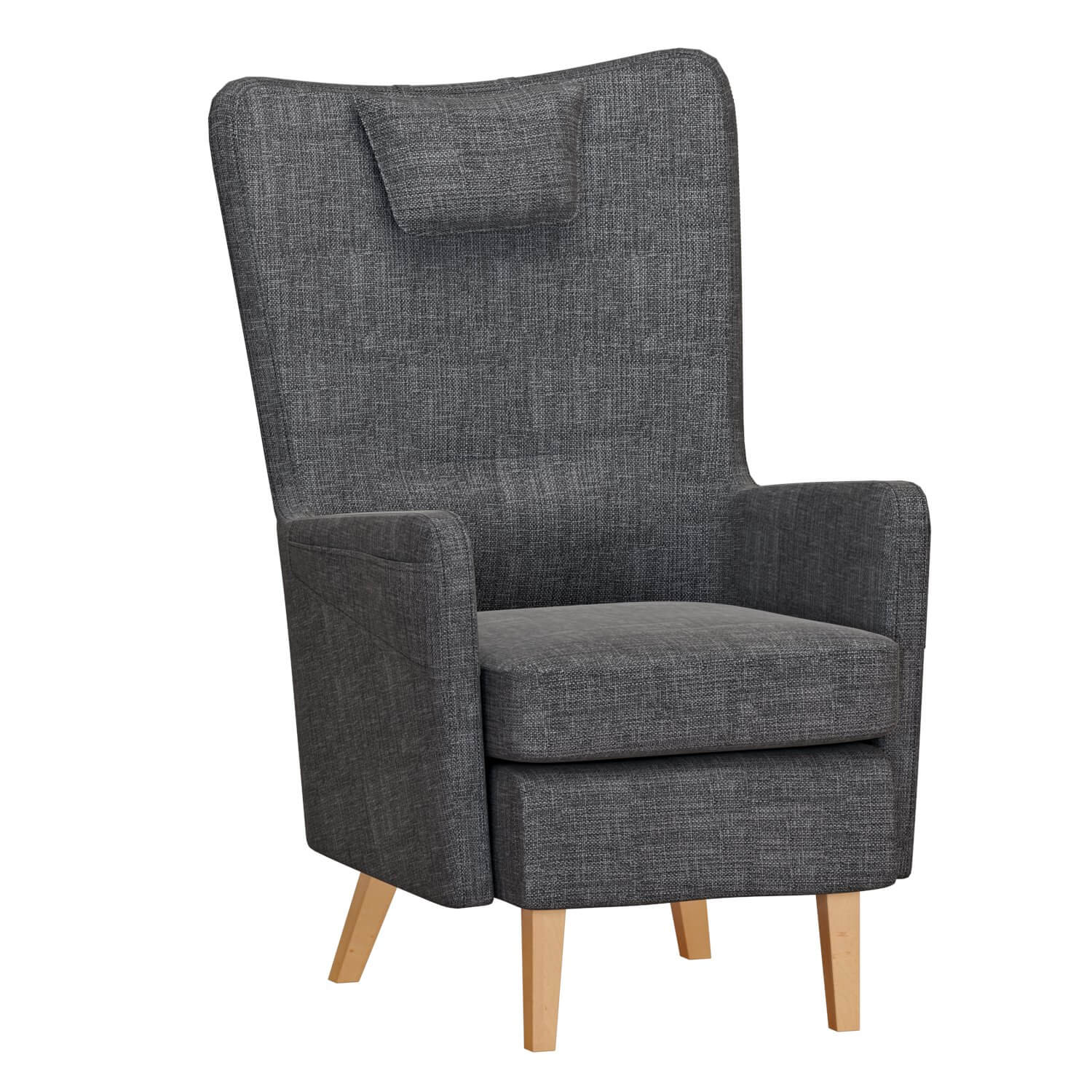 IKEA OMTANKSAM Armchair And Footstool 3D Model by min khant