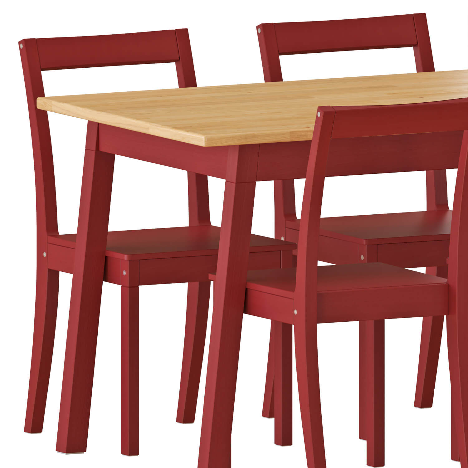 IKEA Pinntorp Table and Chairs 3D Model by min khant