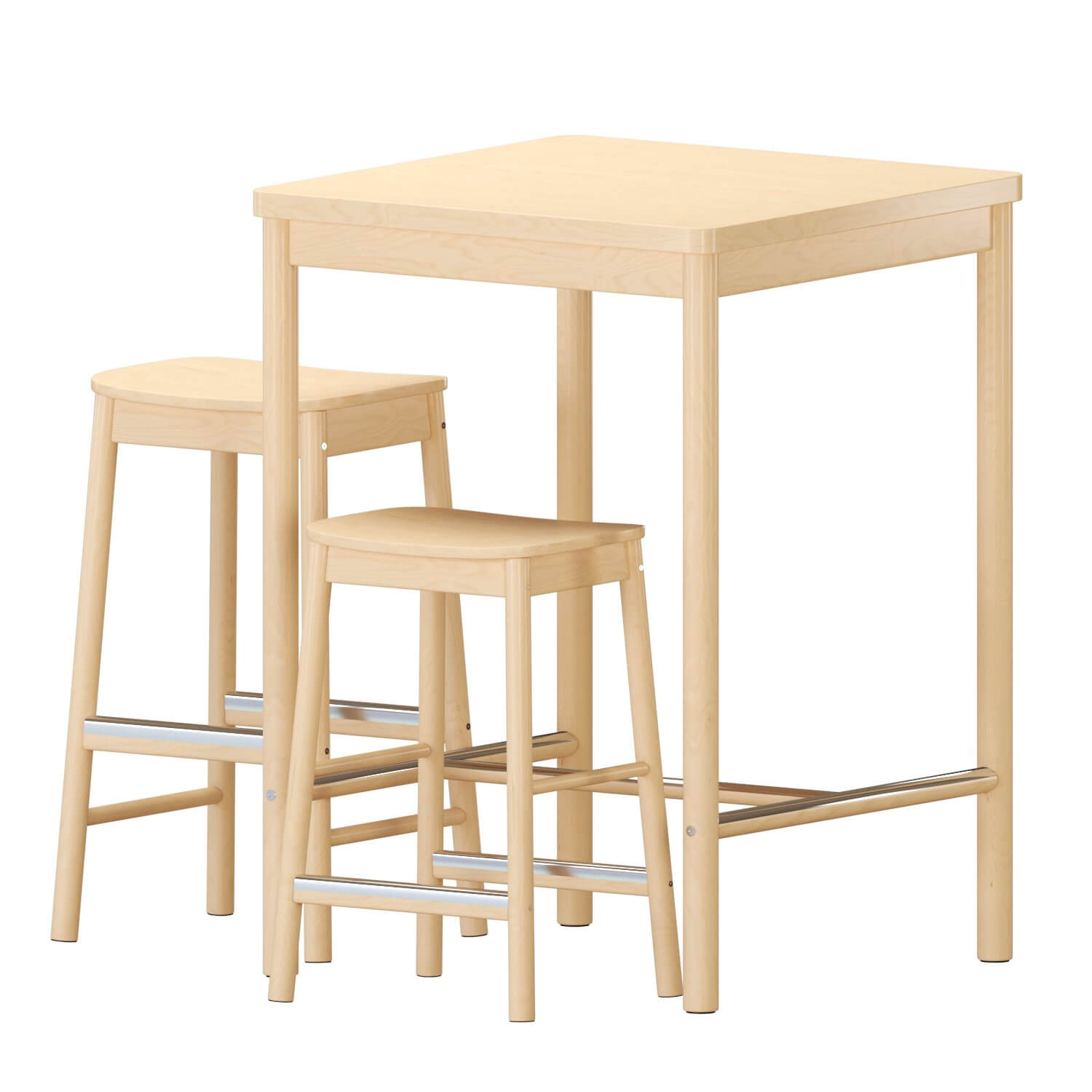 IKEA RNNINGE Bar Table And Chairs 3D Model by min khant