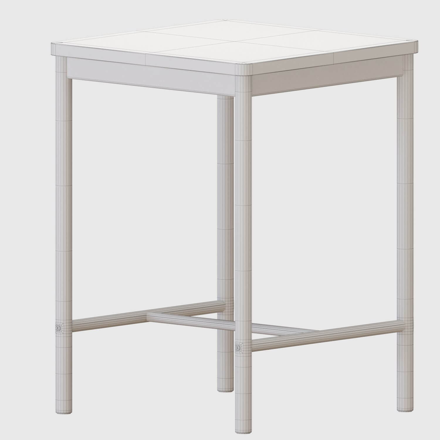 IKEA RNNINGE Bar Table And Chairs 3D Model by min khant