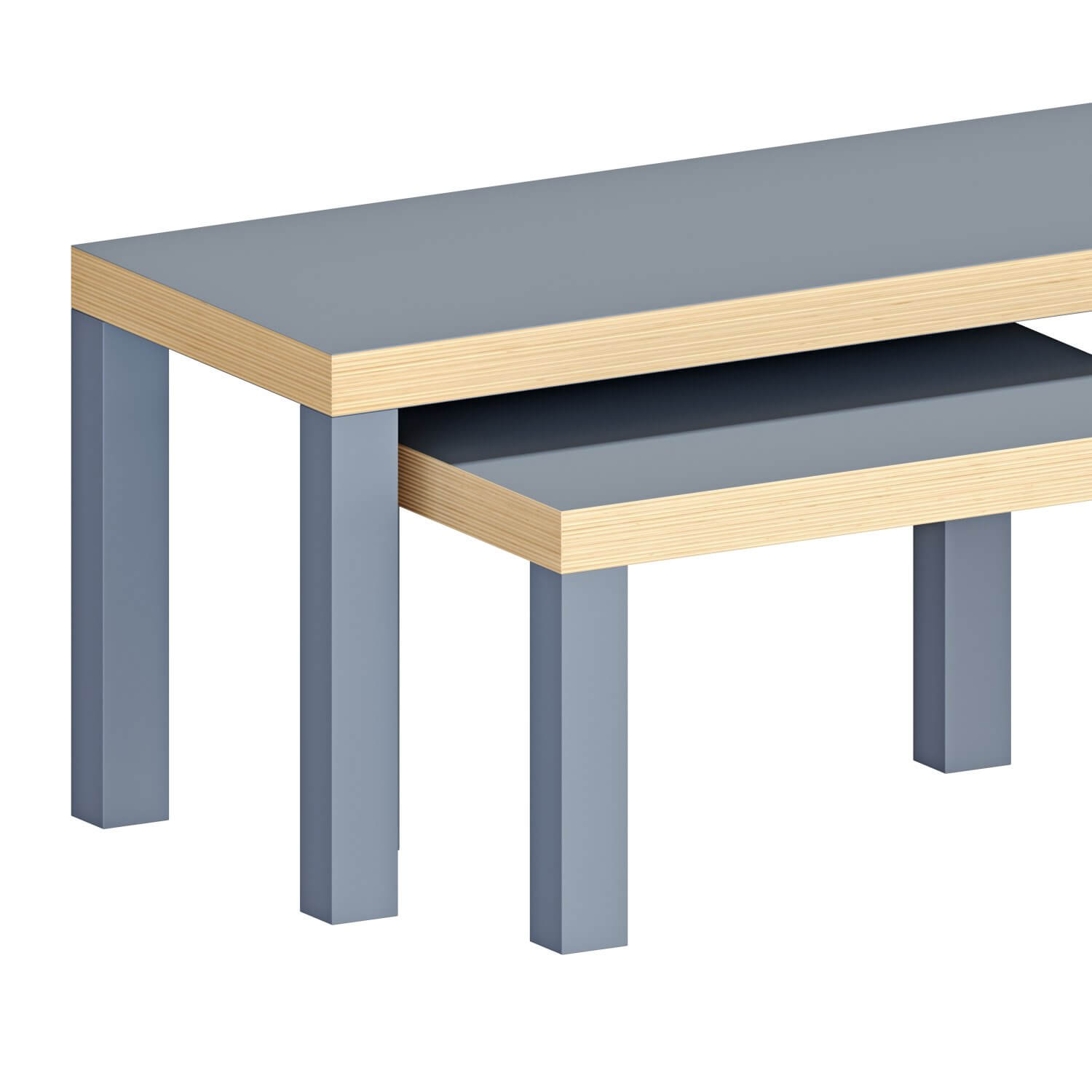 Lack Tables Set 3D Model by min khant