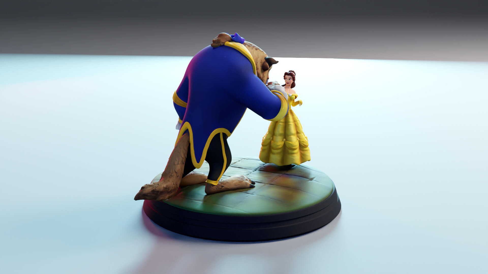 Exquisite Beast Beauty and The Beast – Exquisite Figurine - 3D Model by minhdinh