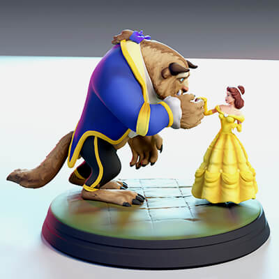 Beauty and The Beast &ndash Exquisite Figurine