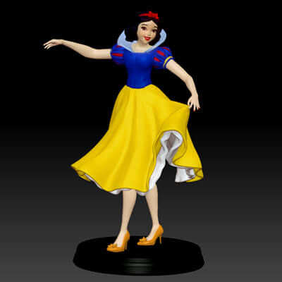 Snow White Fan Art Printable Model 3D Print Model