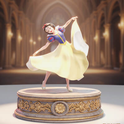 Snow White Fan Art Printable Model 3D