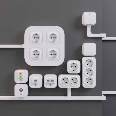 Electrical Sockets Cable Channels - 3D Model by Miraz01