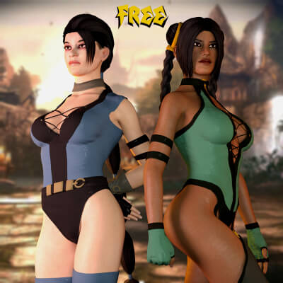 KitanaX and JadeX Free Clothing for Genesis 8 Female by MMirror3D