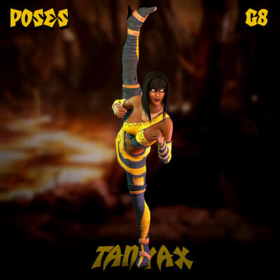 TanyaX Poses and Weapons for Genesis 8 Female