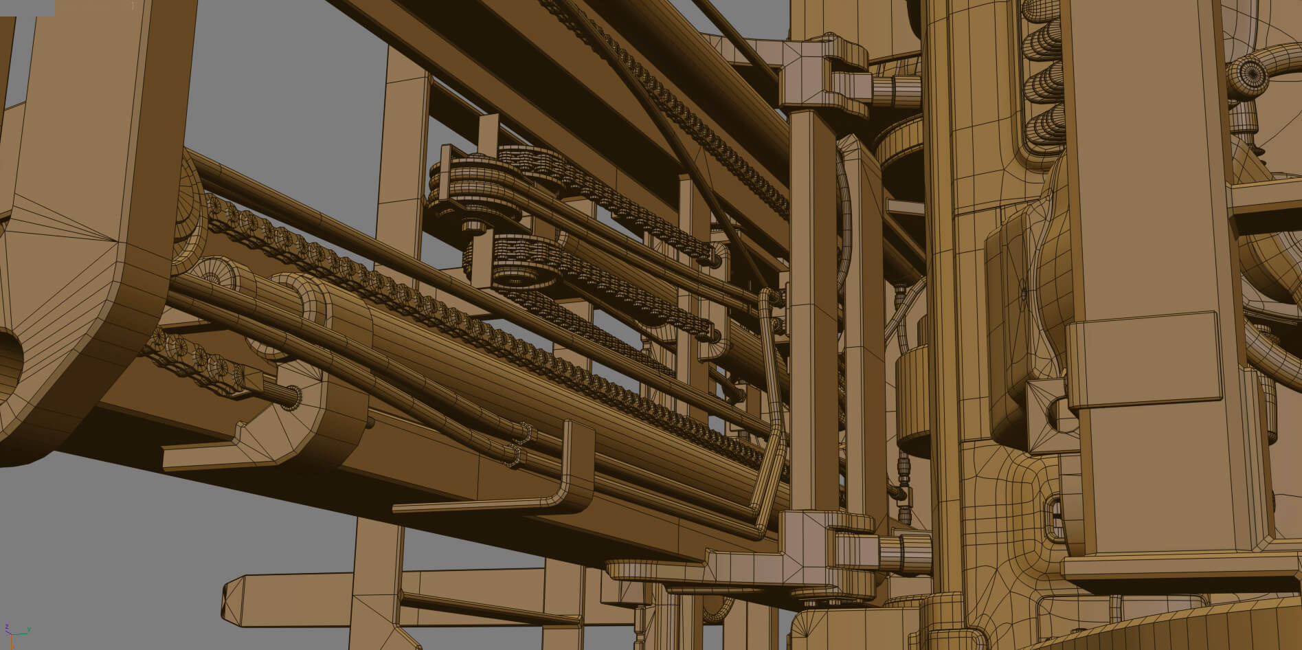Forklift Komatsu BX50 Rigged - 3D Model by modelspro