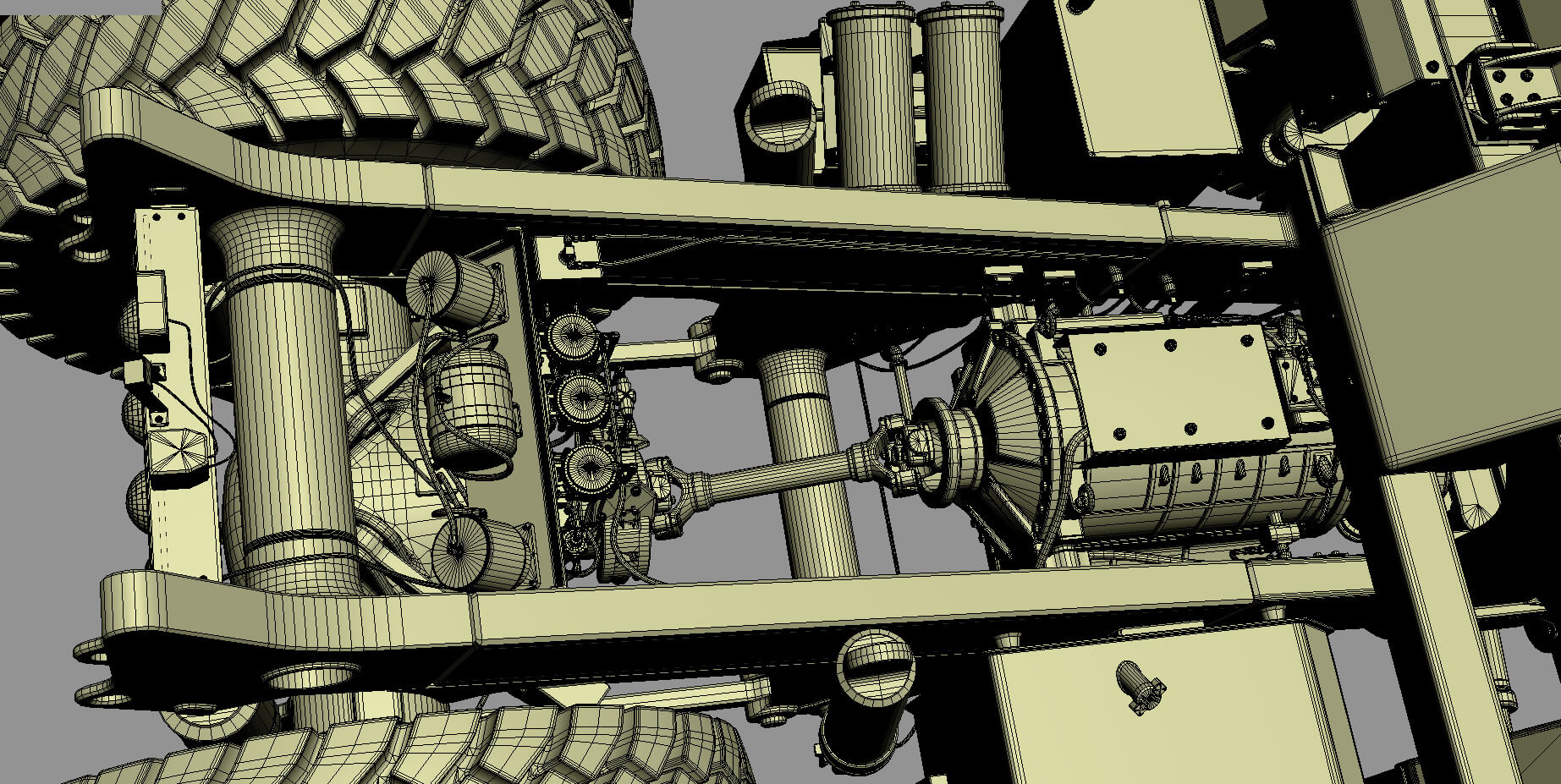 Hd605 Radiator Komatsu HD605-8 Rigid Dump Truck 3D Model by modelspro