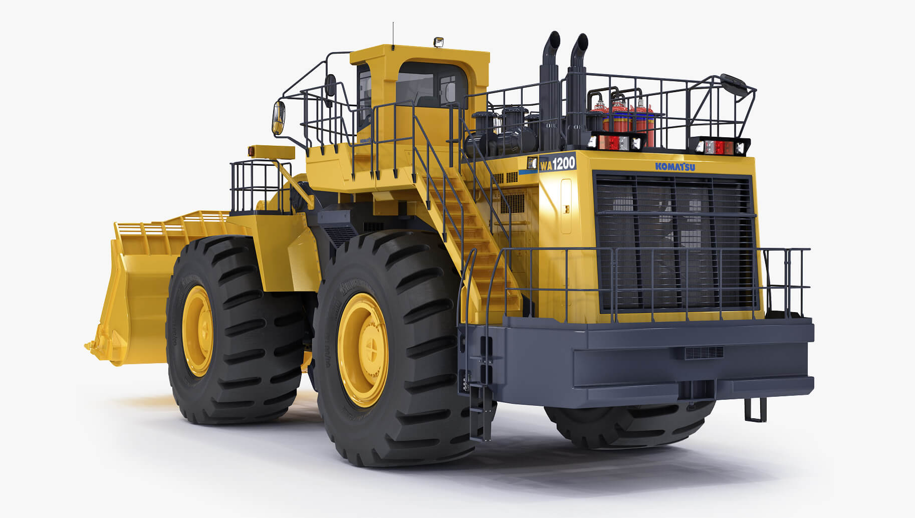 Mining Loader Komatsu Wa1200 - 3D Model by modelspro