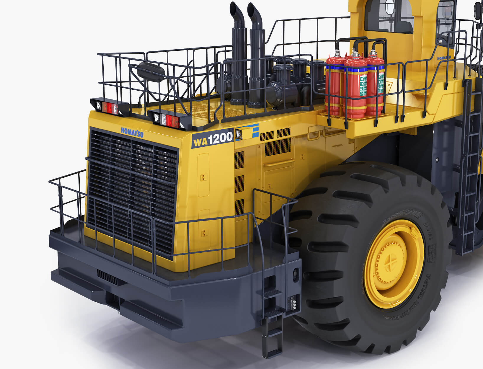 Mining Loader Komatsu Wa1200 - 3D Model by modelspro