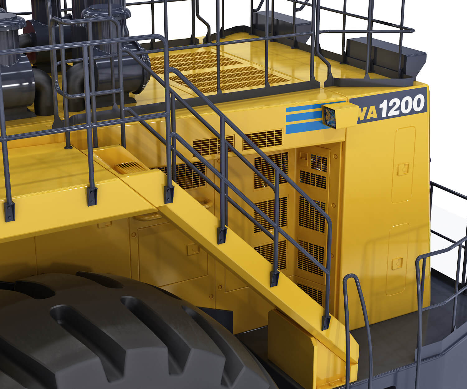 Mining Loader Komatsu Wa1200 - 3D Model by modelspro