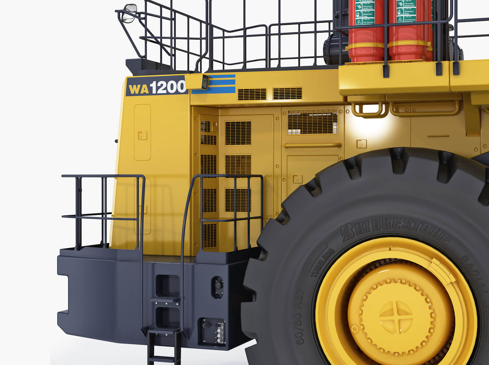 Mining Loader Komatsu Wa1200 - 3D Model by modelspro