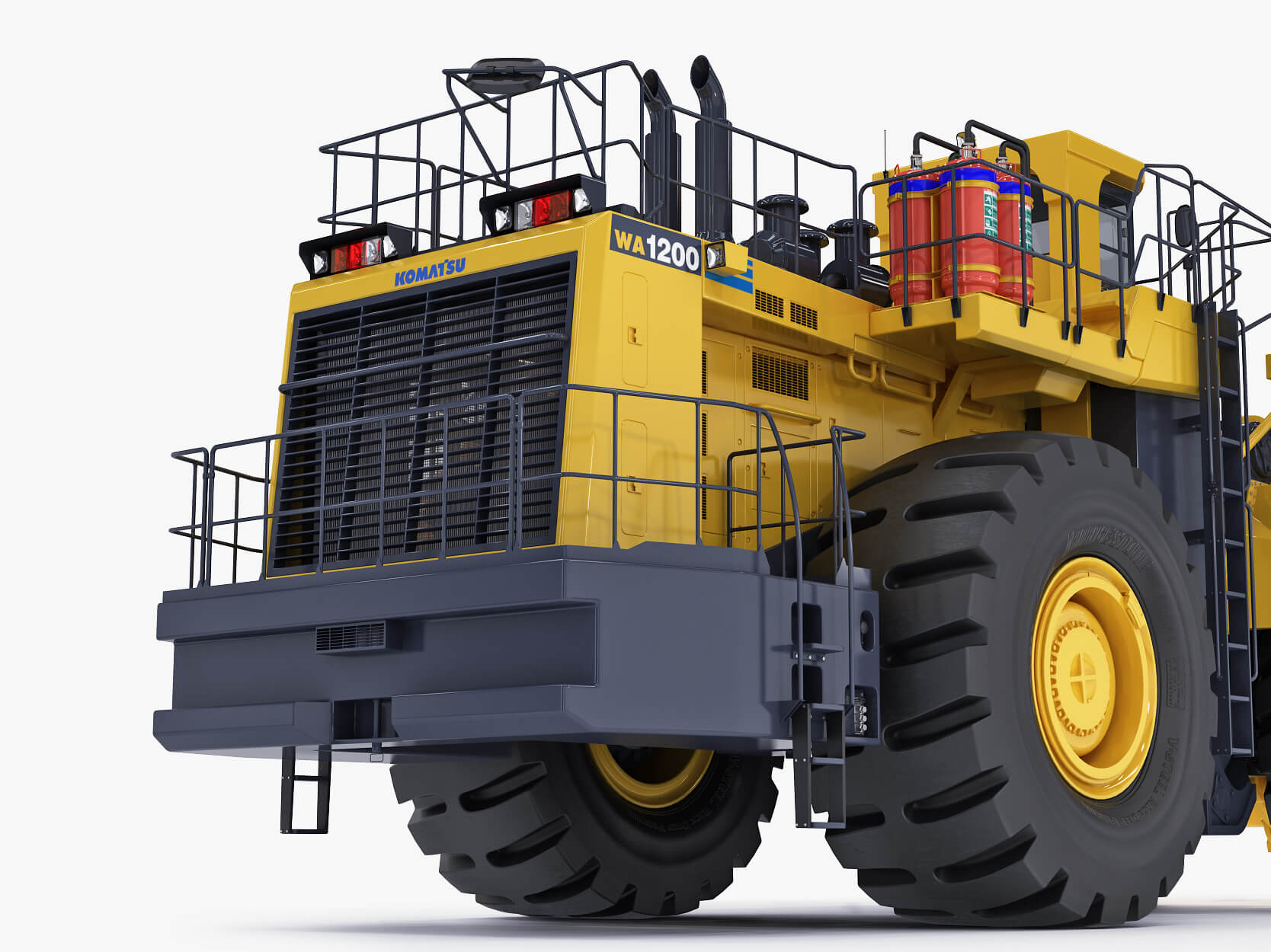 Mining Loader Komatsu Wa1200 - 3D Model by modelspro
