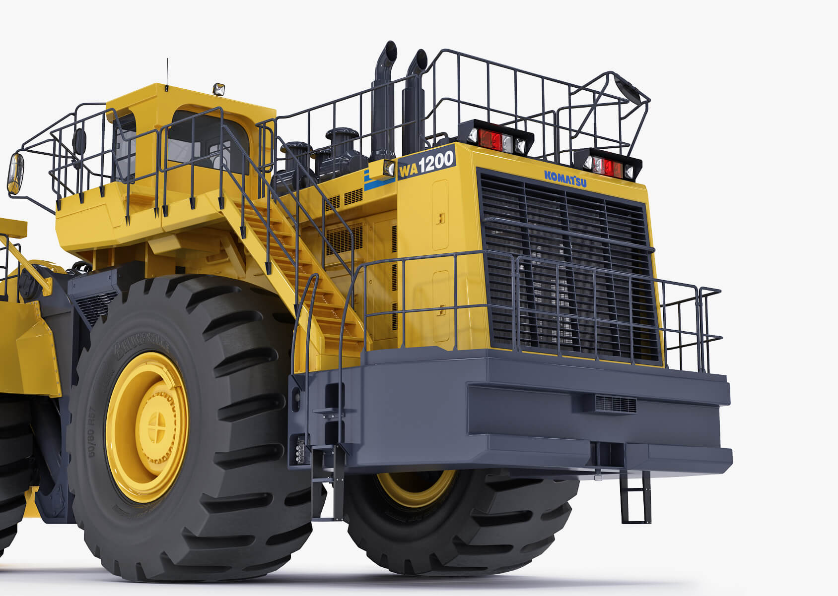 Mining Loader Komatsu Wa1200 - 3D Model by modelspro