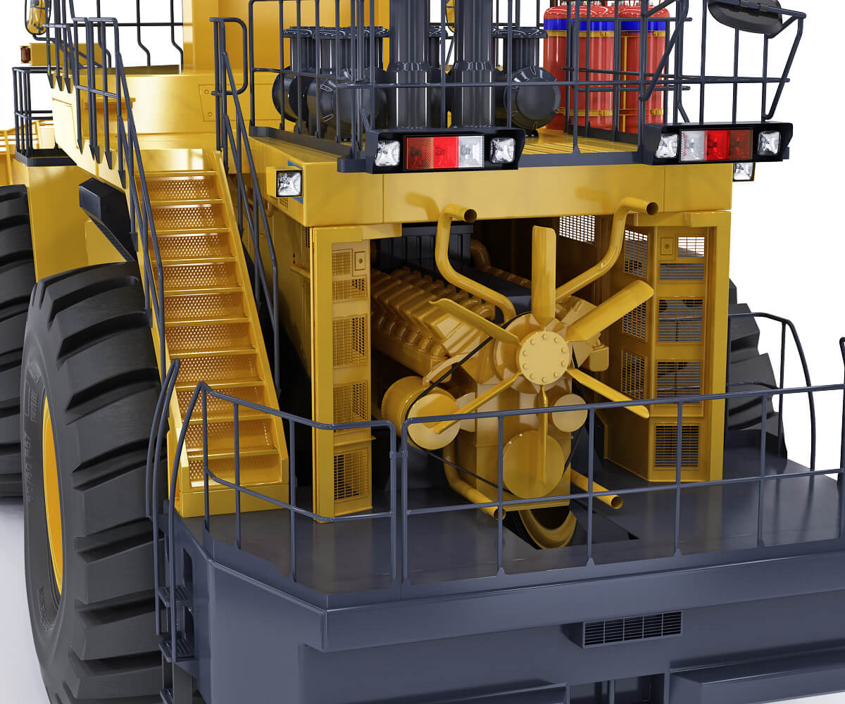 Mining Loader Komatsu Wa1200 - 3D Model by modelspro