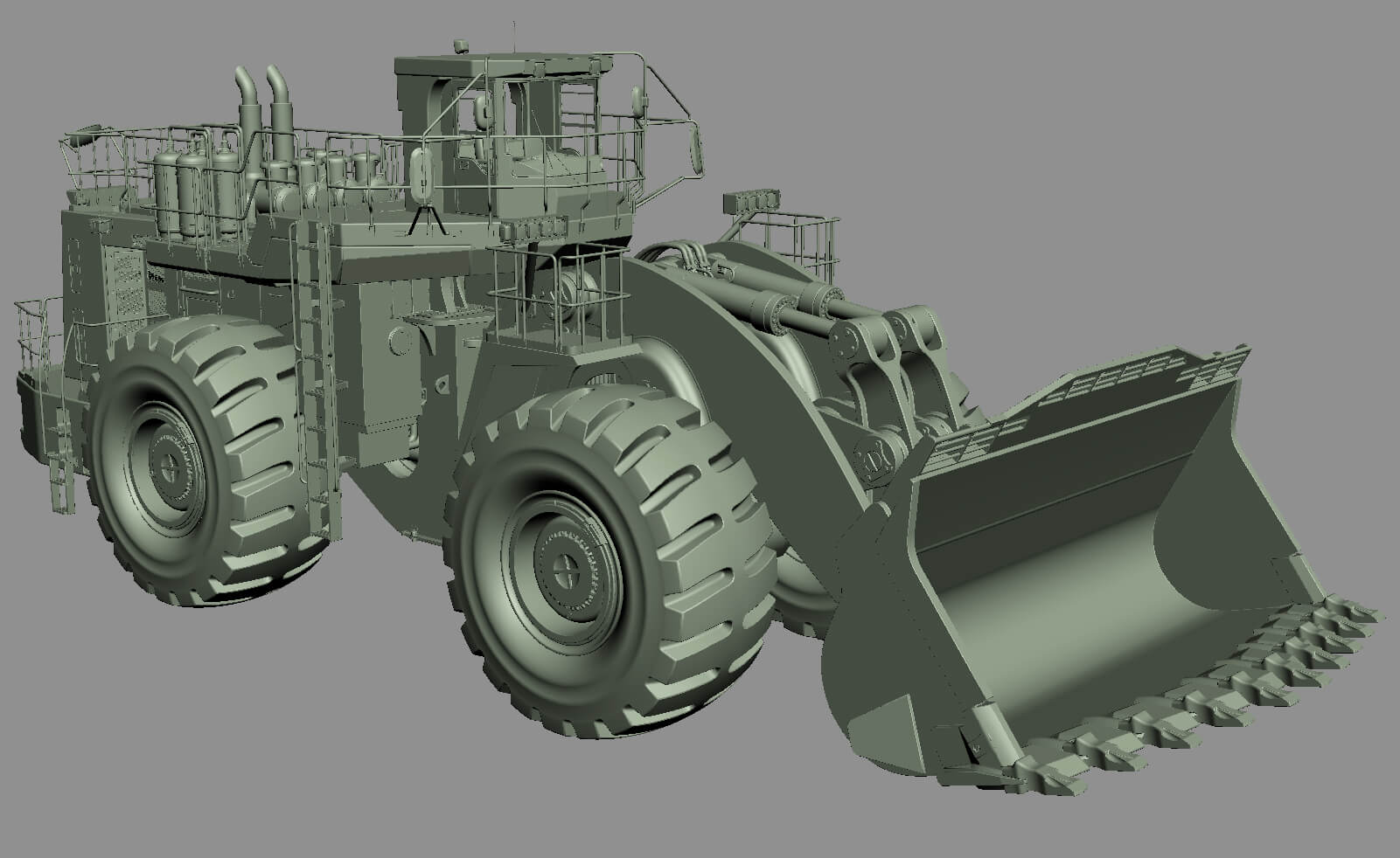Mining Loader Komatsu Wa1200 - 3D Model by modelspro
