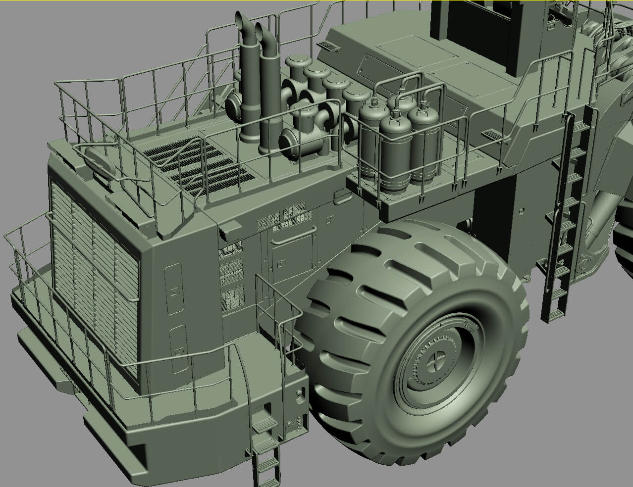 Mining Loader Komatsu Wa1200 - 3D Model by modelspro