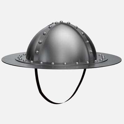 Infantry man round helmet